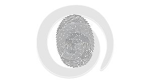 Fingerprint Pattern Identification Mark Isolated