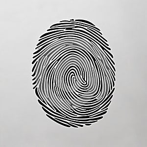 Fingerprint Pattern on Light Gray Background