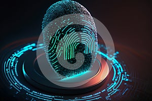 Fingerprint reader, identification access control system.