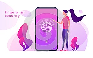 Fingerprint recognition, data protection, secure access, user id