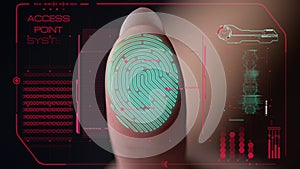 Fingerprint scanner denying system launching fail identification process macro