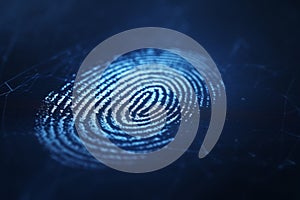 Fingerprint scanner digital footprint computer security safety tracking transparency biometrics finger scan recognition