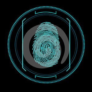 Fingerprint Thumbprint Computer Security Scan