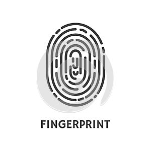 Fingerprint Unique Finger Pattern Poster Vector