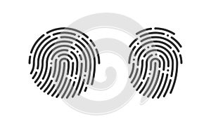 Fingerprint vector finger print logo icons