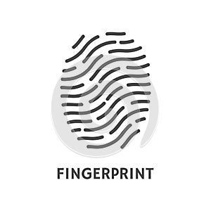 Fingerprint Verification Poster with Text Vector