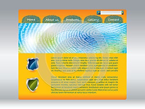 Fingerprinted web template