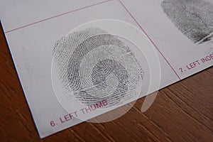 Fingerprints examination