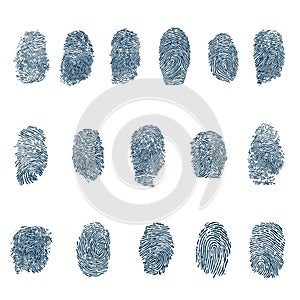 Fingerprints vector set