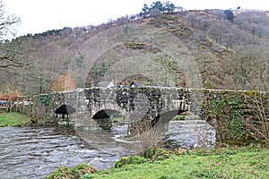 Fingle Bridge over the River Teign, Devon
