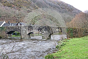 Fingle Bridge over the River Teign, Devon