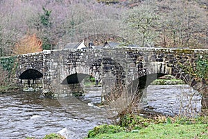 Fingle Bridge over the River Teign, Devon