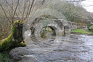 Fingle Bridge over the River Teign, Devon