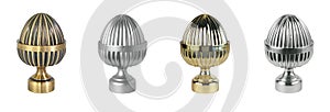Finials for curtain cornices