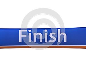 Finish line banner isolated