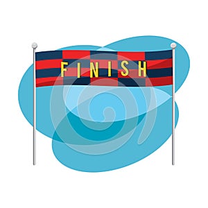 finish line banner. Vector illustration decorative design