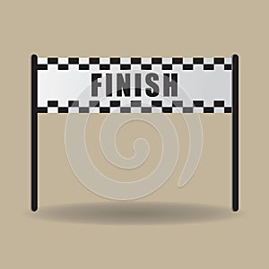 finish line banner. Vector illustration decorative design