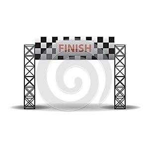 finish line banner. Vector illustration decorative design