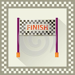 finish line banner. Vector illustration decorative design