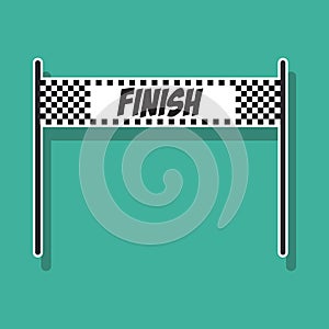 finish line banner. Vector illustration decorative design