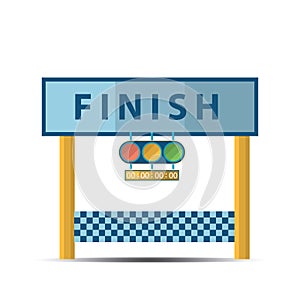 finish line banner. Vector illustration decorative design