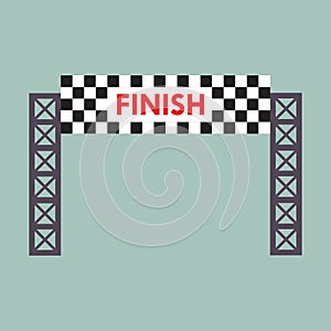 finish line banner. Vector illustration decorative design