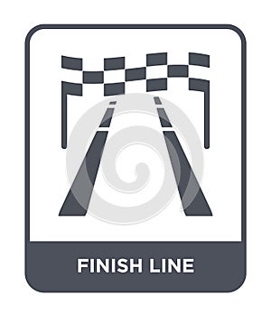 finish line icon in trendy design style. finish line icon isolated on white background. finish line vector icon simple and modern