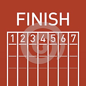 Finish line on running