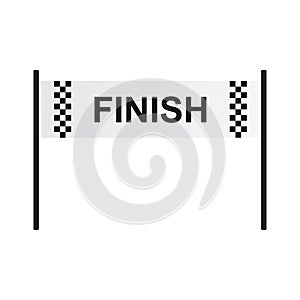 Finish line vector design illustration isolated on white background