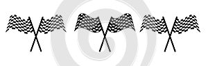 Checkered Flag Vector Set.automotive design