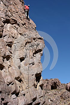 Finishing a climb photo