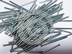 Finishing galvanized nails for high-quality fasteners of such materials as skirting boards, shtapik, parquet, platbands lining