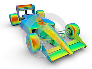 Finite Element Analysis racing car