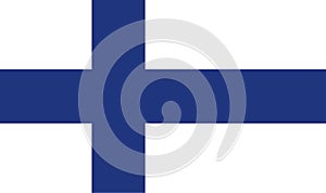 Finland flag vector.