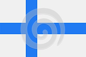 Finland Flag Vector Flat Icon