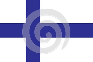 Finland Flag vector illustration. Finland Flag. National Flag of