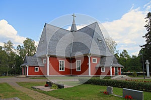 Finland, Iitti: Old Wooden Church (1693)