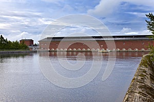 Finland. Imatra. Hydroelectric power station building