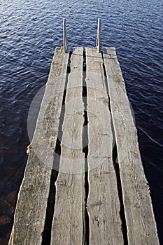 Finland: Jetty by a lake