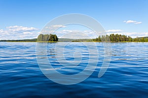 Finland lake scape at summer