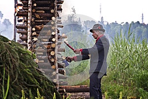 Finland: Mid summer bonfire