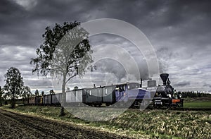 Finland. old steam train