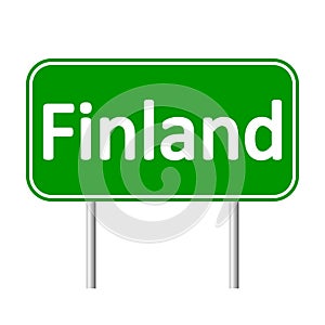 Finland road sign.