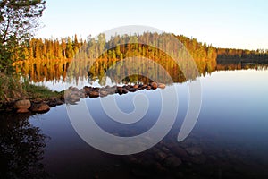 Finland: Summer and lake photo