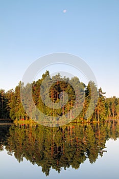 Finland: Summer morning at lake