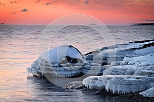 Finland: Sunset by a Baltic Sea photo