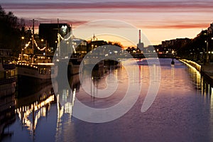 Finland: Sunset in Turku city