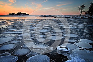 Finland: Winter sunset