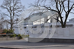 Finlandia Hall Helsinki Finland. photo