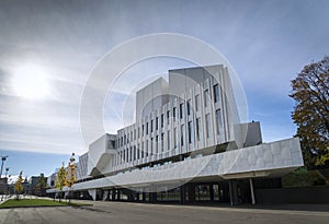 Finlandia Hall landmark building in helsinki city finland